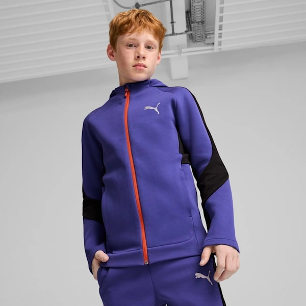 EVOSTRIPE Hoodie Mór do Pháistí | PUMA: An Éadaí Foirfe le haghaidh Eachtraí Óga, Te agus Stylish!